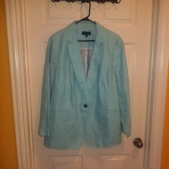 Talbots Jackets & Blazers - Women's Light Blue Blazer